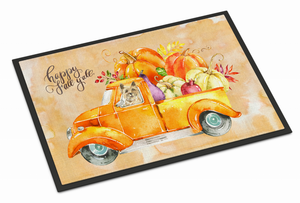 Happy Fall Dog Art Mat - 652259322145