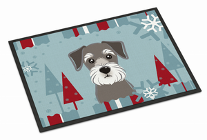 Winter Holiday Dog Art Indoor or Outdoor Mat - 638508112378