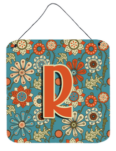 Flowers Initial Wall or Door Hanging Prints - 615872986262