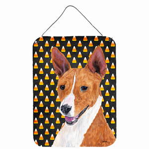 Candy Corn Halloween Design with Dog Wall or Door Hanging Prints - 615872615551