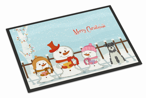 Merry Christmas Carolers Dog Art Indoor or Outdoor Mat - 638508410047
