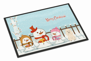 Merry Christmas Carolers Dog Art Indoor or Outdoor Mat - 638508410207
