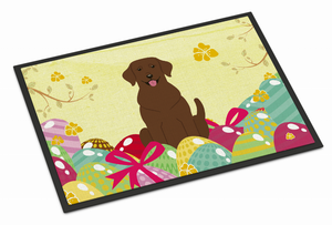 Easter Eggs Dog Art Indoor or Outdoor Mat - 638508776334