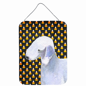 Candy Corn Halloween Design with Dog Wall or Door Hanging Prints - 615872615889