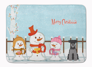 Merry Christmas Carolers Dog Art Machine Washable Memory Foam Mat - 638508637857