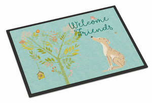 Welcome Friends Dog Art Indoor or Outdoor Mat - 638508894366