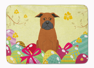 Easter Eggs Dog Art Machine Washable Memory Foam Mat - 638508785343