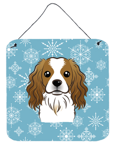 Snowflake Design with Dog Art Wall or Door Hanging Prints - 638508109446