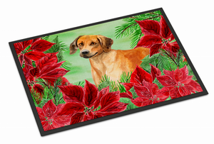 Poinsettas Dog Artwork Mat - 652259188864