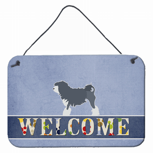 Welcome Sign with Dog Wall or Door Hanging Prints - 638508693310