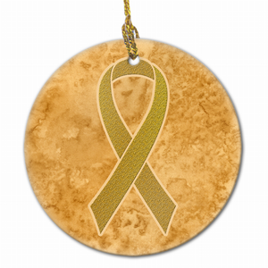 Cancer Awareness Ribbon Ornament - 615872856190