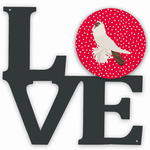 Bird Profile Artwork Metal LOVE Wall Decor - 194030211892