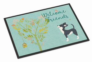 Welcome Friends Dog Art Indoor or Outdoor Mat - 638508894724