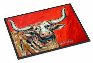 Cow Real Life Art/Painting Christmas Indoor or Outdoor Mat - 194030010624