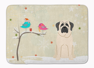 Christmas Presents Between Friends Dog Art Machine Washable Memory Foam Mat - 638508638915