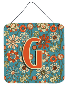 Flowers Initial Wall or Door Hanging Prints - 615872986156