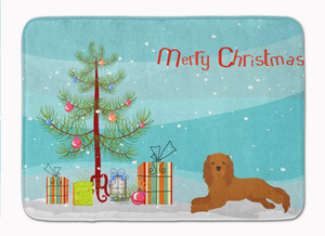 Christmas Tree Dog Art Machine Washable Memory Foam Mat - 194030038192