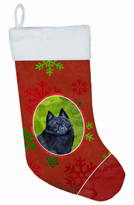 Dog and Christmas Snowflakes Christmas Stocking - 705332017305