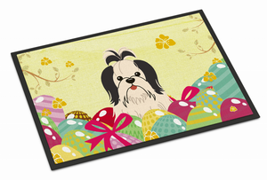 Easter Eggs Dog Art Indoor or Outdoor Mat - 638508776655