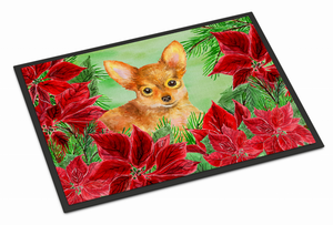 Poinsettas Dog Artwork Mat - 652259189311