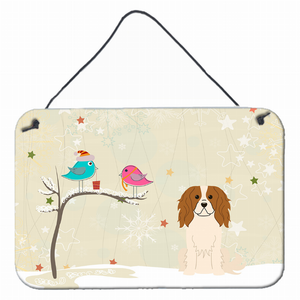 Christmas Presents Between Friends Design with Dog Art Wall or Door Hanging Prints - 638508445339