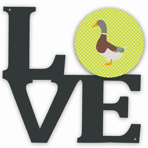 Bird Profile Artwork Metal LOVE Wall Decor - 194030199169