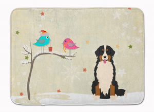 Christmas Presents Between Friends Dog Art Machine Washable Memory Foam Mat - 638508639103