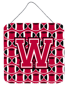 Monogram Letter Football Wall or Door Hanging Prints - 638508304063