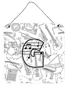 Musical Note Letters Wall or Door Hanging Prints - 615872984855