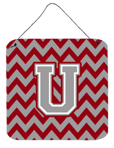 Monogram Letter Chevron Wall or Door Hanging Prints - 638508295057