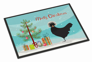 Chicken Art Christmas Indoor or Outdoor Mat - 652259122332