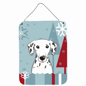 Winter Holiday Design with Dog Art Wall or Door Hanging Prints - 638508122957