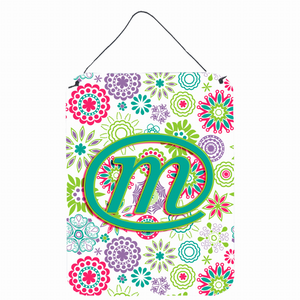 Flowers Initial Wall or Door Hanging Prints - 638508029812
