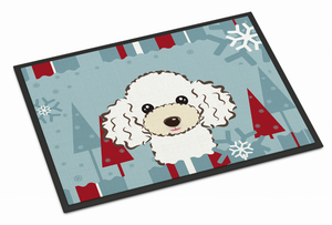 Winter Holiday Dog Art Indoor or Outdoor Mat - 638508113504