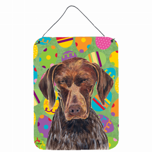 Easter Eggtravaganza Design with Dog Wall or Door Hanging Prints - 617375992443