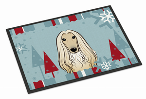 Winter Holiday Dog Art Indoor or Outdoor Mat - 638508112750