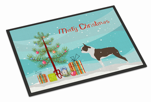 Merry Christmas Tree Dog Art Indoor or Outdoor Mat - 638508472212