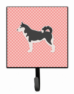 Checkerboard With Dog Art Leash or Key Holder - 638508531636