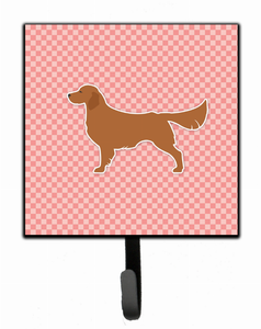 Checkerboard With Dog Art Leash or Key Holder - 638508530875
