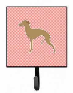 Checkerboard With Dog Art Leash or Key Holder - 638508530974