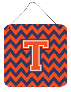 Monogram Letter Chevron Wall or Door Hanging Prints - 638508294791