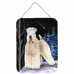 Starry Night Dog Art Wall or Door Hanging Prints - 615872611423