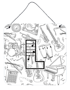 Musical Note Letters Wall or Door Hanging Prints - 615872984909