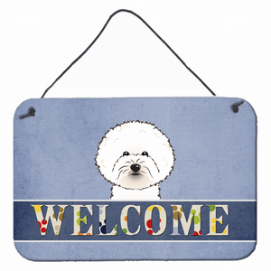 Welcome Design with Dog Wall or Door Hanging Prints - 638508000705