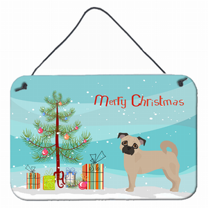 Christmas Tree Design with Dog Wall or Door Hanging Prints - 194030022443