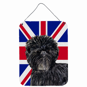 Dog Art with English Union Jack British Flag Wall or Door Hanging Prints - 615872833801