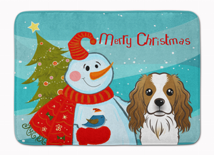 Snowman Dog Art Washable Memory Foam Mat - 638508635563