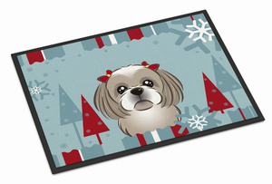 Winter Holiday Dog Art Indoor or Outdoor Mat - 638508113436