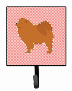 Checkerboard With Dog Art Leash or Key Holder - 638508531346