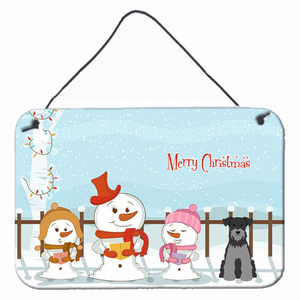 Merry Christmas Carolers Design with Dog Art Wall or Door Hanging Prints - 638508443861